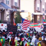 An Oromo protest in Northeast Minneapolis over the unrest in Ethiopia.