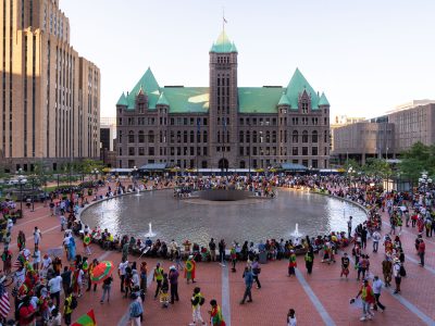Oromo Rally Fills the Plaza at Minneapolis City Hall