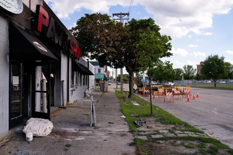 Outside Max It Pawn Shop on Cedar 4 Outside the Max It Pawn shop on Cedar Ave. The building was destroyed in fires following the May 25th, 2020 death of George Floyd.