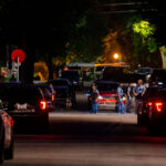 Minneapolis police at the homicide scene that left Leneesha Columbus dead just outside of George Floyd Square.