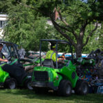 Police bulldoze tents in Powderhorn Park 3 Minneapolis park police bulldoze over tents left behind after clearing an encampment at Powderhorn Park in July 2020.