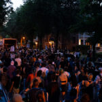 Protesters march through Uptown Minneapolis in a "March for those who weren't filmed”.