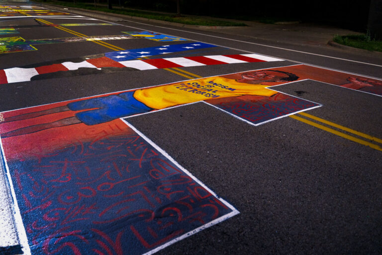 Racism is social terrorism 2 A Black Lives Matter mural on Plymouth Ave in North Minneapolis. “Racism is social terrorism”