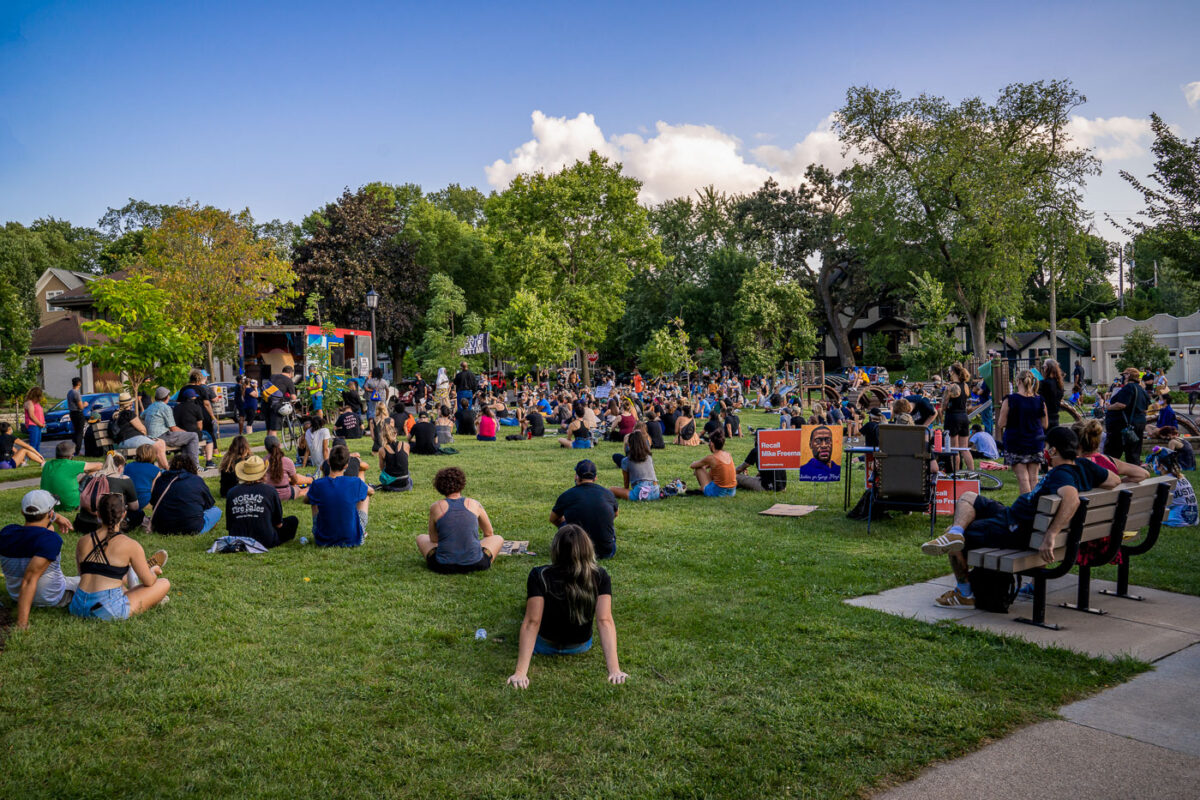 Black Lives Matter Solidarity event on August 28th, 2020 at Levin park near Lake of the Isles in Minneapolis.