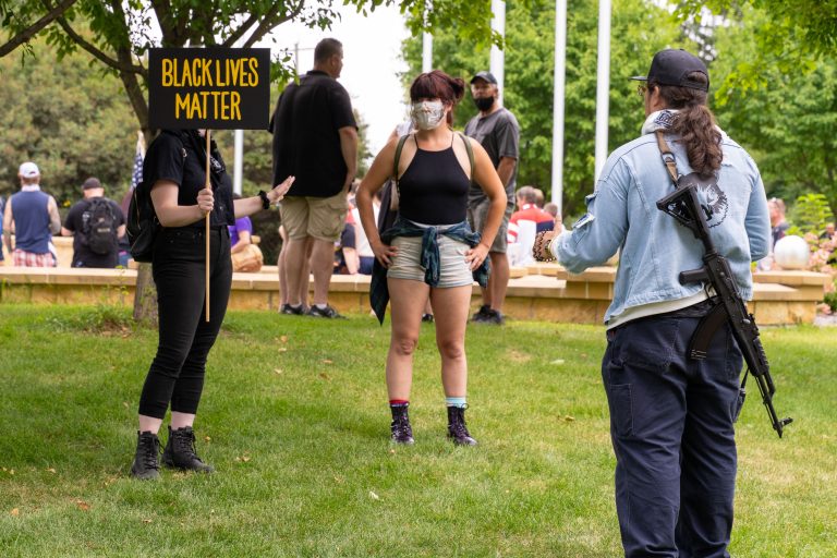 Blue Lives Matter Rally in Woodbury 1 Blue Lives Matter protesters in Minnesota