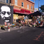 The George Floyd Memorial in George Floyd Square in South Minneapolis.