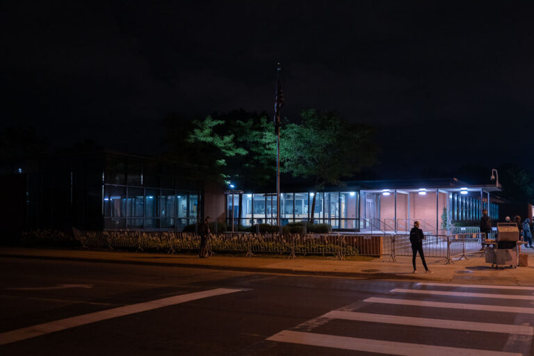 Protesters grill at 5th precinct police station 4 Protesters gather and grill hot dogs outside the Minneapolis Police Fifth Precinct on August 16, 2020.