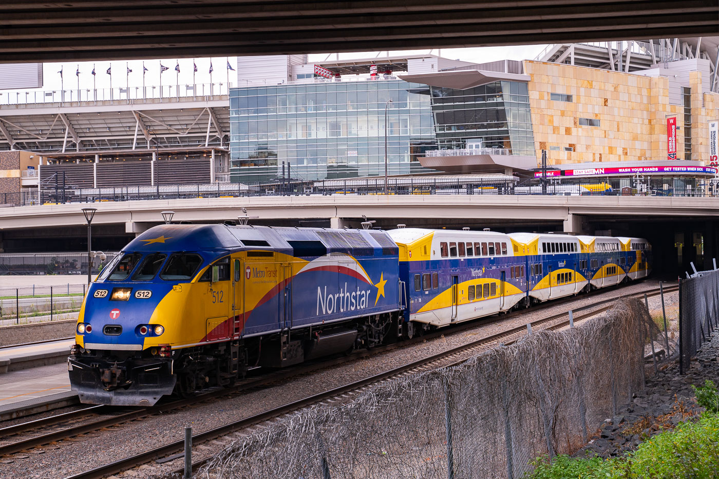 Northstar Train at Target Field Station in Minneapolis