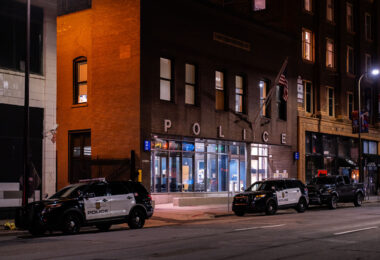 Minneapolis Police 1st Precinct police station located at 19 N 4th St in downtown Minneapolis.