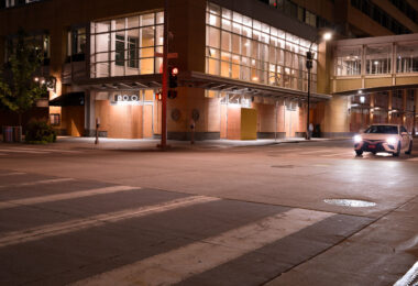 Target World Headquarters located at 1000 Nicollet Mall in Minneapolis. Boarded up during unrest over the May 25th, 2020 death of George Floyd.
