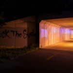 "Fuck The System" written on a bike trail near downtown Minneapolis.