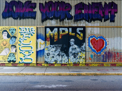 Love Your Enemy Graffiti, Former K-Mart, South Minneapolis
