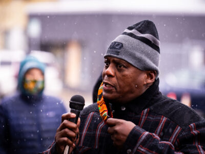Michael Toussaint Speaks at George Floyd Square, Minneapolis