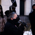 Michelle Gross, founder of Communities United Against Police Brutality, speaks to those gathered at the Minneapolis Fourth Precinct. Protesters were gathered for the 25th National Day of Protest to Stop Police Brutality, Repression and the Criminalization of a Generation.