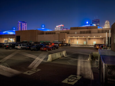 Minneapolis Police Station at Convention Center Night