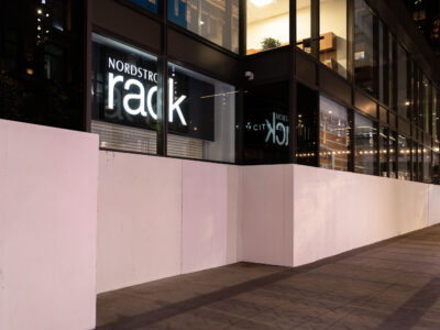 Boarded Nordstrom Rack, IDS Center, Minneapolis