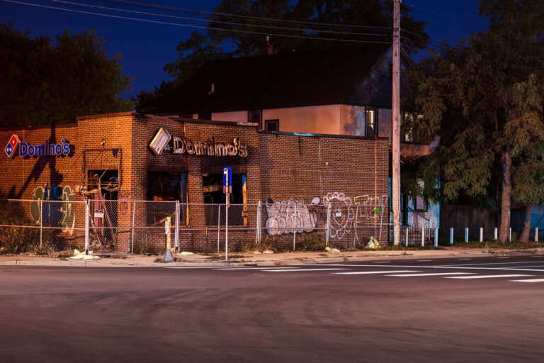 Burned Out Domino's Pizza 1 A Domino’s Pizza store after it was burned in riots following the May 25th, 2020 death of George Floyd.