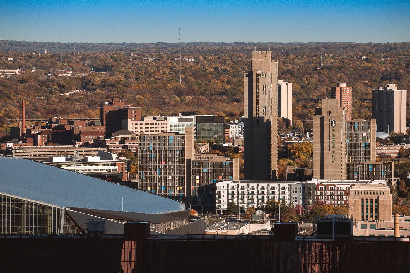 Riverside Plaza near downtown Minneapolis