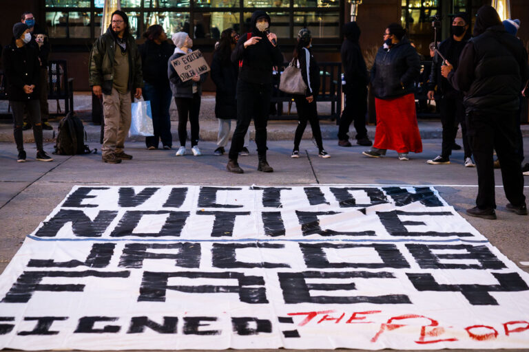 Jacob Frey Eviction Notice 2 Protesters march to Minneapolis Mayor Jacob Frey’s home in Northeast Minneapolis to service an “Eviction Notice”.