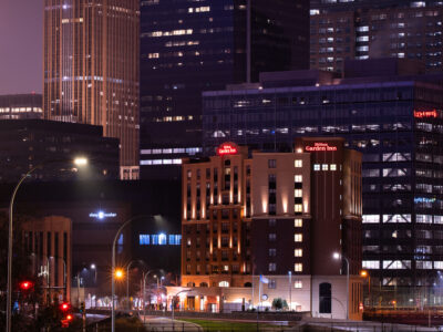 Hilton Garden Inn, Downtown Minneapolis at Night