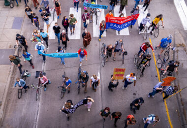 Minneapolis takes to the streets to rally after the media called the Presidential election for Joe Biden. The march went from the Third Precinct down Lake Street in South Minneapolis. The Third Precinct is seen by many as a symbol of hopeful change as well as the power of the people and the community of Minneapolis.