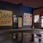 Justice 4 George Floyd boards on Hennepin Ave in Uptown Minneapolis.