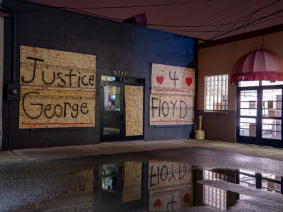 Minneapolis Uprising: Justice 4 George Floyd Boards, Hennepin Ave