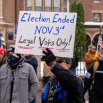 Stop the Steal rally at the Minnesota Governor's Mansion in St. Paul, Minnesota on November 14, 2020.