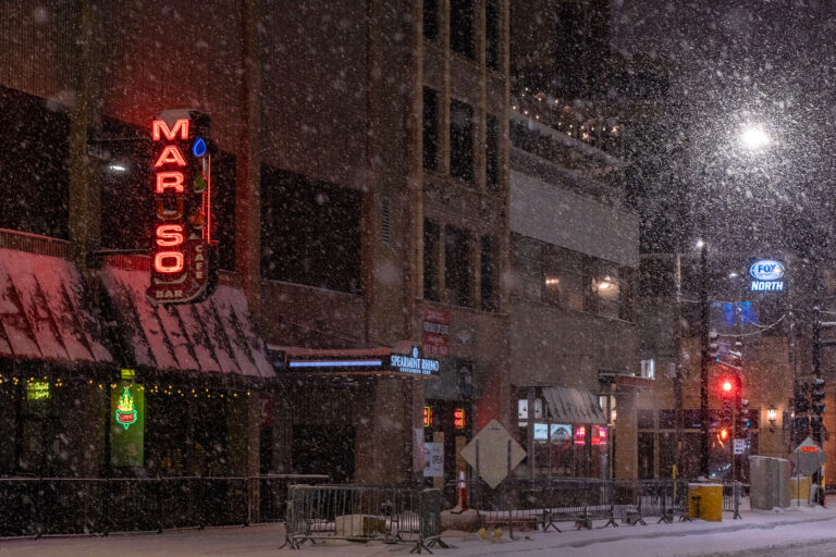 Maruso Bar, Minneapolis 3 Maruso Bar on Hennepin Avenue in Minneapolis during a November 11th snowstorm.