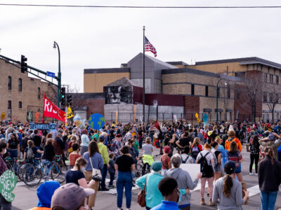 Minneapolis Police Third Precinct Protest, Biden Win