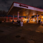 Re-modeling beginning on the burned out Speedway on Hennepin Ave in Uptown Minneapolis.