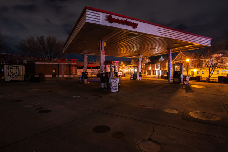 Speedway, Hennepin Ave. 3 Re-modeling beginning on the burned out Speedway on Hennepin Ave in Uptown Minneapolis.