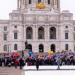 "Stop The Steal" protesters at the Minnesota State Capitol in St. Paul on November 14, 2020.
