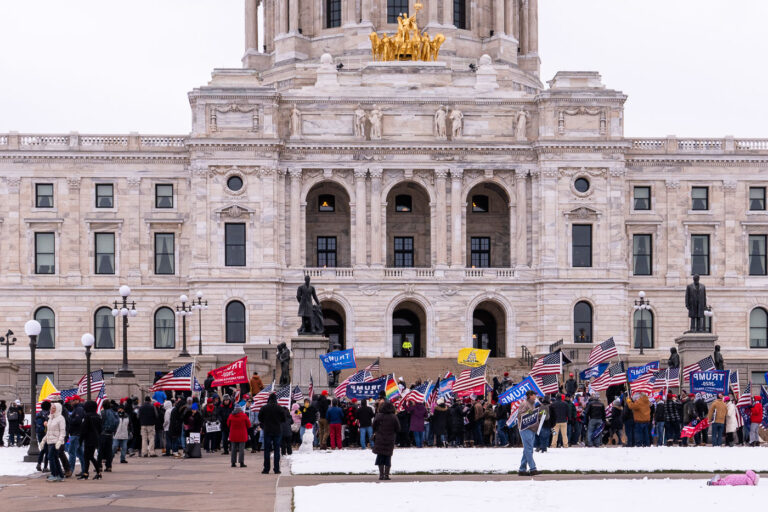 Stop The Steal Protesters St Paul 11/14/20 3 "Stop The Steal" protesters at the Minnesota State Capitol in St. Paul on November 14, 2020.