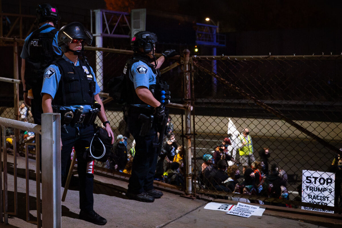 Minneapolis on this day 4 years ago in 2020: 646 were arrested in the largest mass arrest in Minnesota state history. Multiple marches merged into one group before entering I-94 in protest of then President Trump's threats to challenge the results of the election.