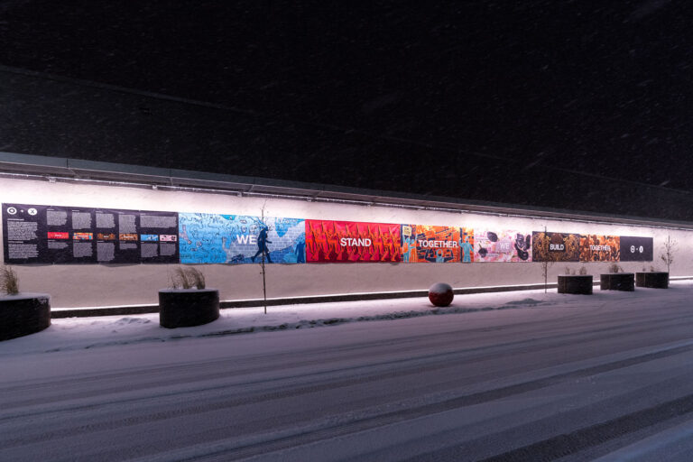 Target, We Stand Together 1 Target re-opens after being damaged during the initial days of unrest. The store, across from the Minneapolis police third precinct, was the first to be significantly looted.