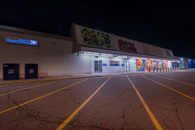 K-Mart after post office moves in 3 After being damaged during May unrest in Minneapolis, the building known to locals as "That fucking K-Mart" opened this morning as a US Post Office. It's a temporary replacement for the Lake Street and Minnehaha locations.