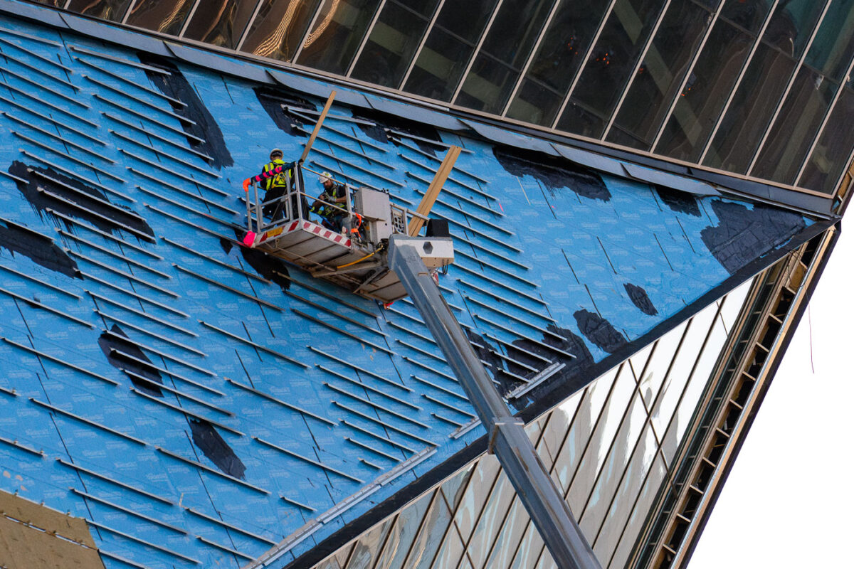 US Bank Stadium Construction Workers in 2020