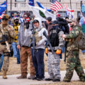 A "Stop The Steal" rally at the Minnesota State Capitol following President Trump's re-election loss.