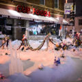 The George Floyd Memorial at George Floyd Square after a fresh December snowfall.