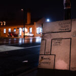 A map near the entrance of George Floyd Square. The area has been a protest zone since the May 25th, 2020 death of George Floyd.