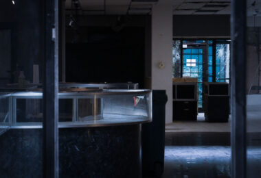 Inside Cadillac Pawn on W. Lake Street.