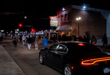 Protesters march in St. Paul after Joseph Washington is shot by St. Paul police.