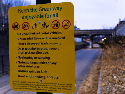 Minneapolis Midtown Greenway Rules Sign After Eviction