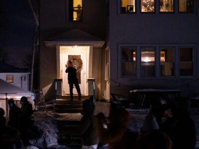 Neighbor supports Dolal Idd march on 17th Ave, Minneapolis
