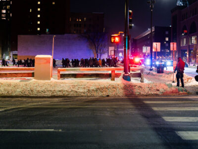 Downtown Minneapolis Protest, Police Response
