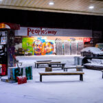The People’s Way at George Floyd Square after a fresh snowfall. The intersection has been a protest zone since the May 25th, 2020 death of George Floyd.
