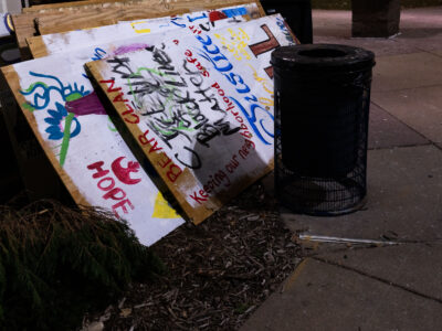 Protest art boards from Lake Street, Minneapolis