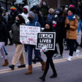 Protesters marched the half mile from Wilder Playground to the St. Paul Police at Minnehaha & Payne where they heard from speakers on racial inequality and the need for defunding/abolishing the police.