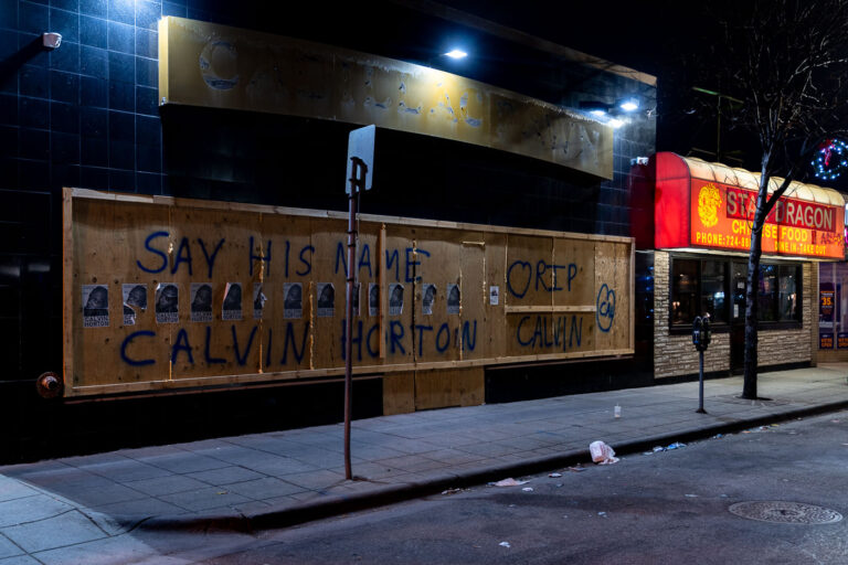 12/16/20 Cadillac Pawn, E. Lake St. 2 Cadillac Pawn, where it’s been claimed that Calvin Horton was killed by the owner during unrest. Hennepin County declined to prosecute citing lack of evidence. The Cadillac Pawn sign was recently removed after the building was sold to another pawn shop.